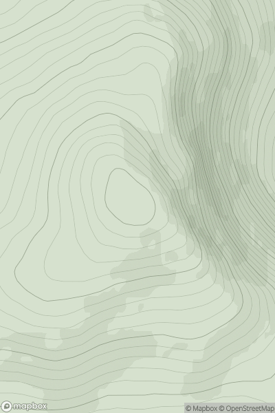 Thumbnail image for Creag Mhor [Altnaharra to Dornoch] showing contour plot for surrounding peak